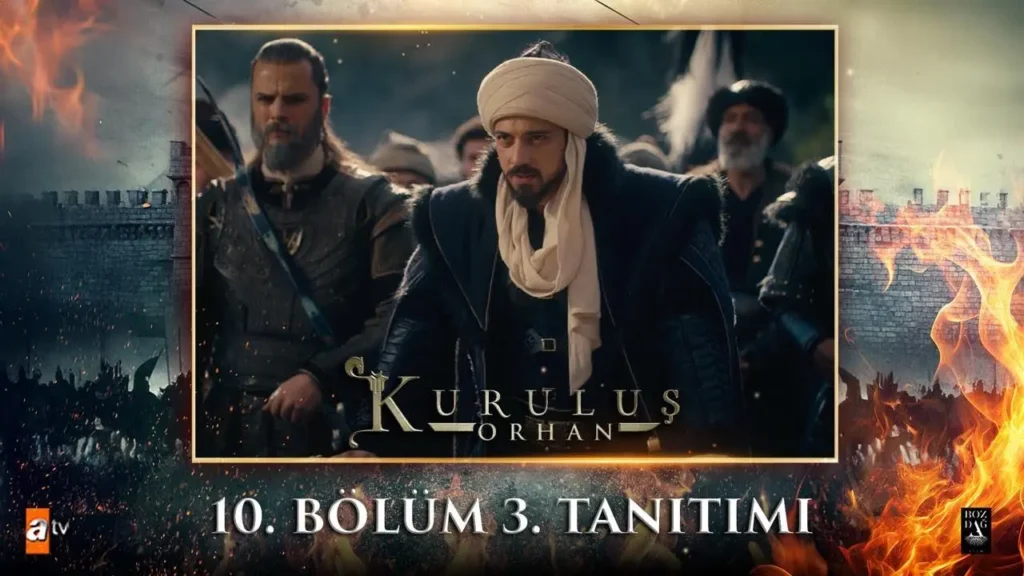Orhan Bey declaring his destiny during the siege of Bursa in Kurulus Orhan Season 1 Episode 10 Trailer 3