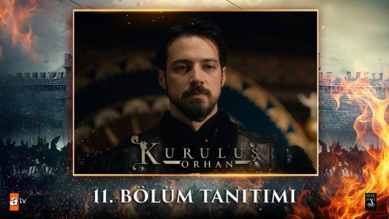 Kurulus Orhan Season 1 Episode 11 Trailer 1 showing Orhan Bey standing in silence as the new ruler of Bursa