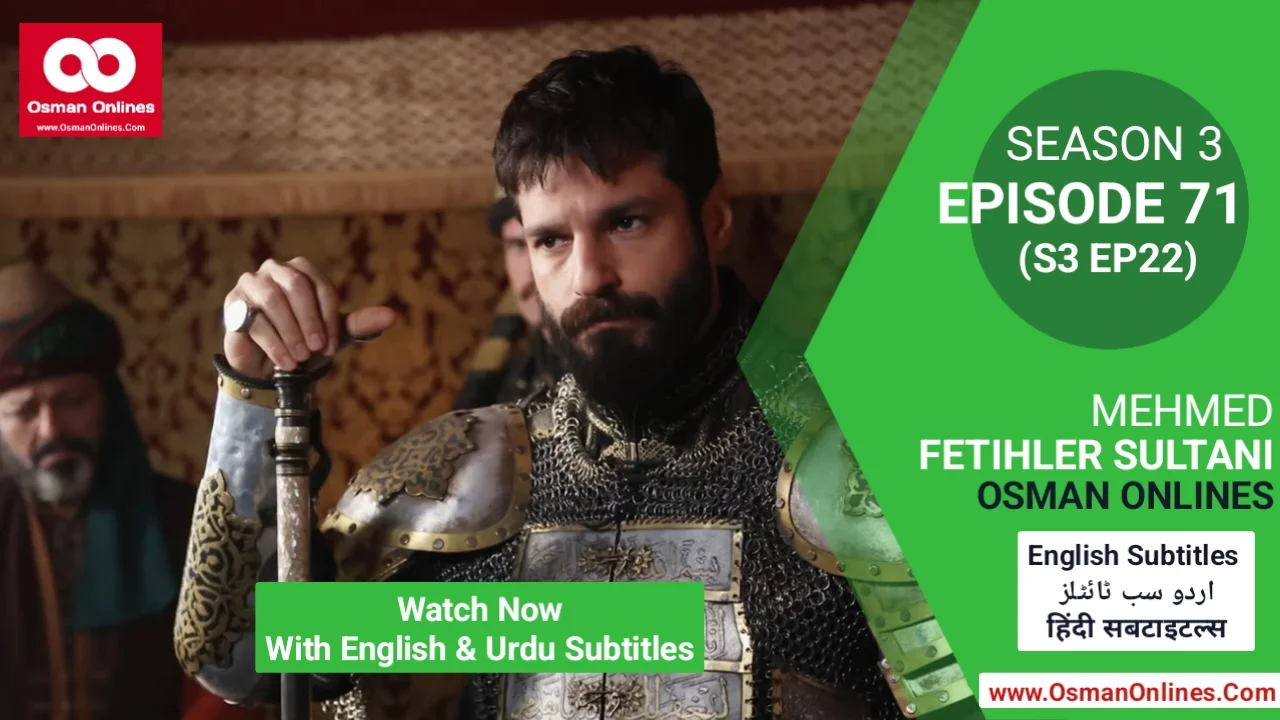 Mehmed Season 3 Episode 71 featuring Sultan Mehmed during a strategic palace council meeting.