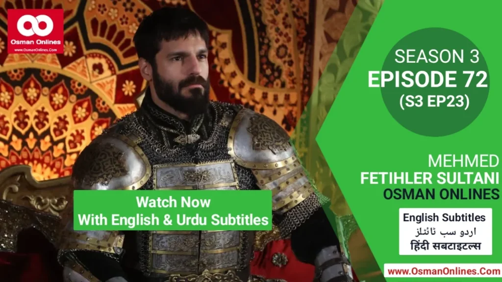 Mehmed Season 3 Episode 71 featuring Sultan Mehmed during a strategic palace council meeting.